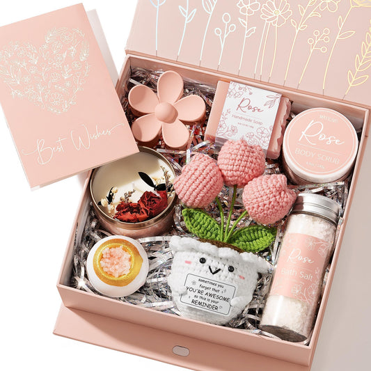 Mayicivo spa gift set displayed in a gift box for at-home pampering