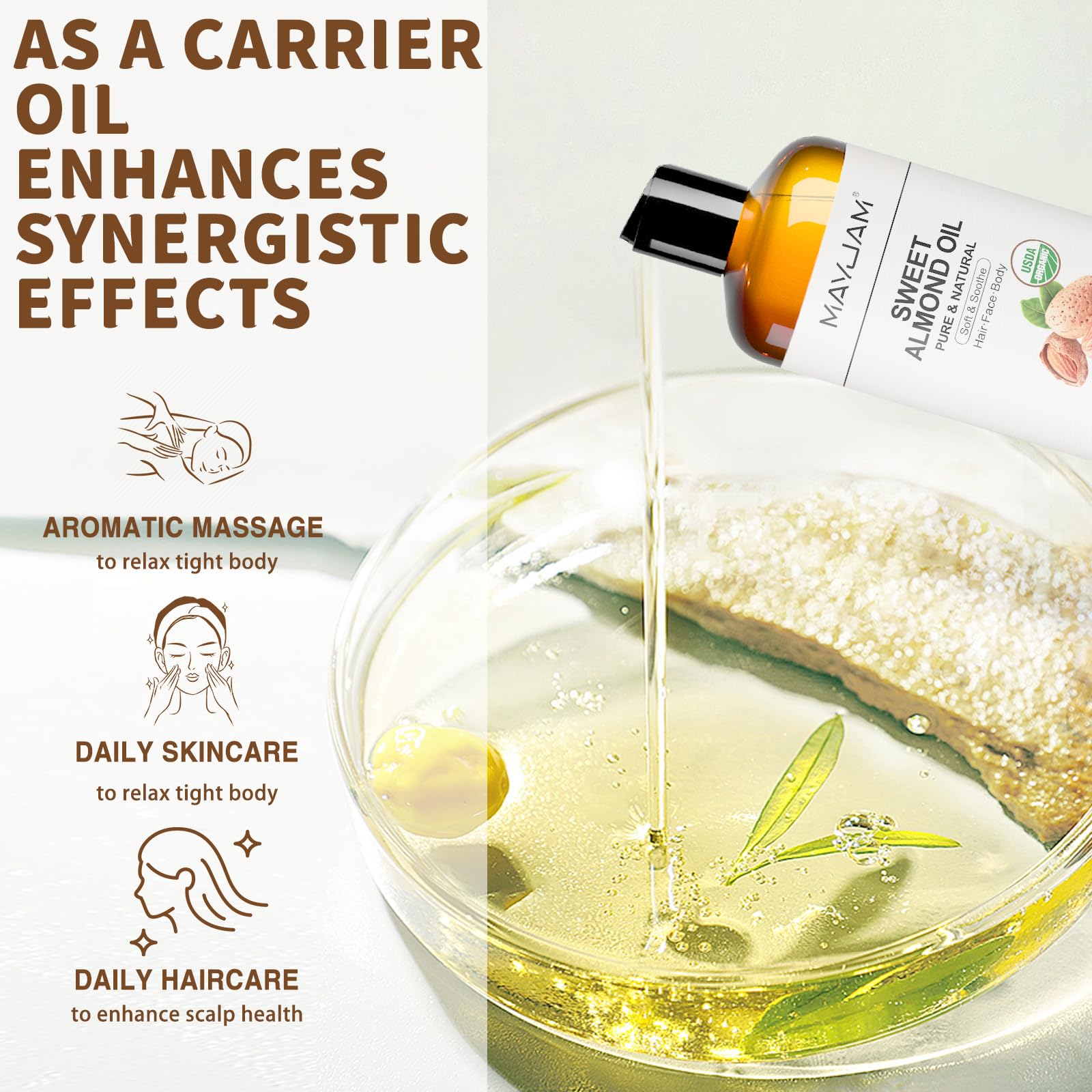 MAYJAM as a base oil for diluting essential oils and fragrance blends.