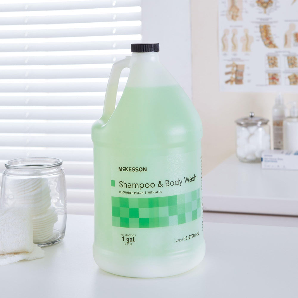 Gallon jug design for McKesson refill stations, reducing waste in facilities