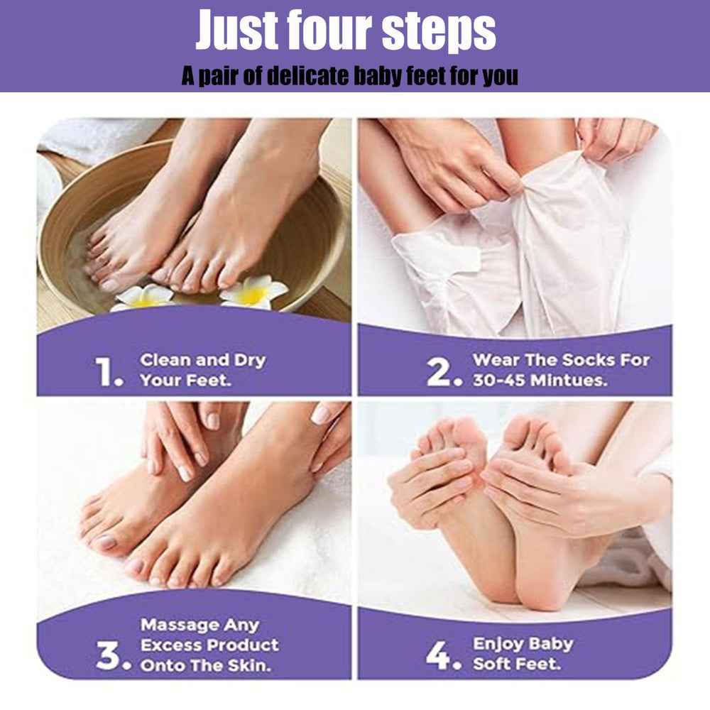 Mckkymi before and after feet comparison showing smoother, softer skin