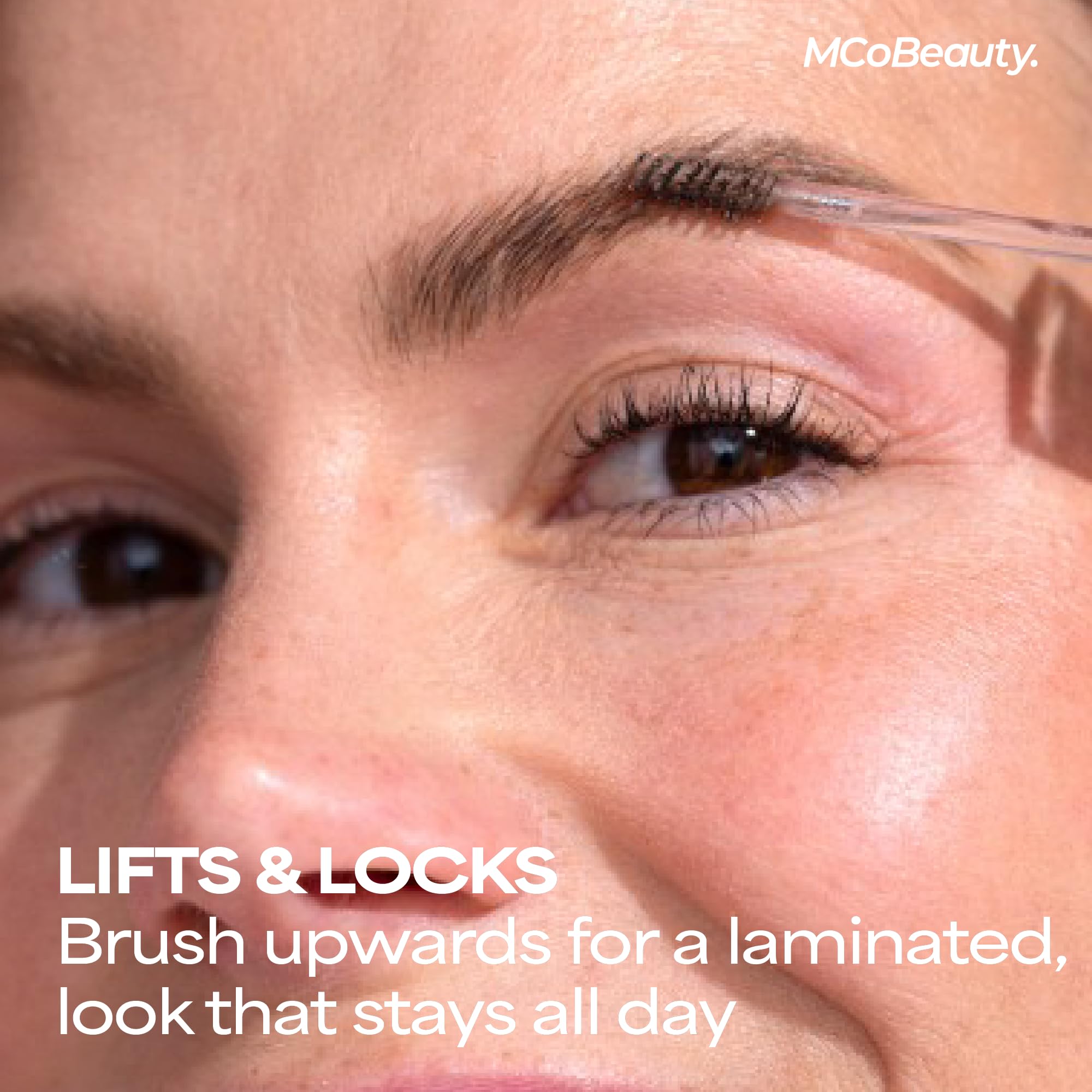 XtendBrows setting gel over pencil or powder for natural finish.