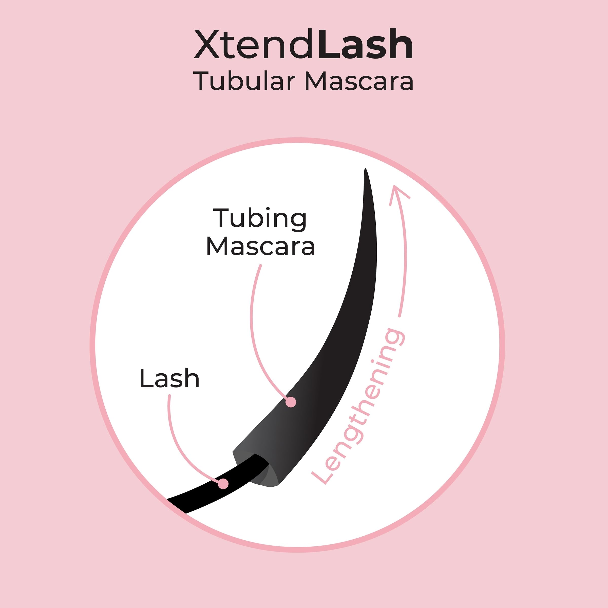 MCoBeauty Xtendlash lashes look longer after one coat with natural separation.