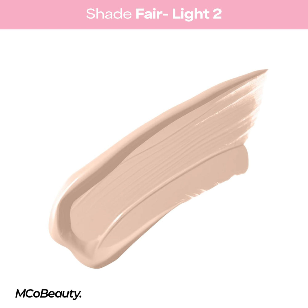 MCoBeauty Buildable coverage on the face for customizable intensity and seamless blend.
