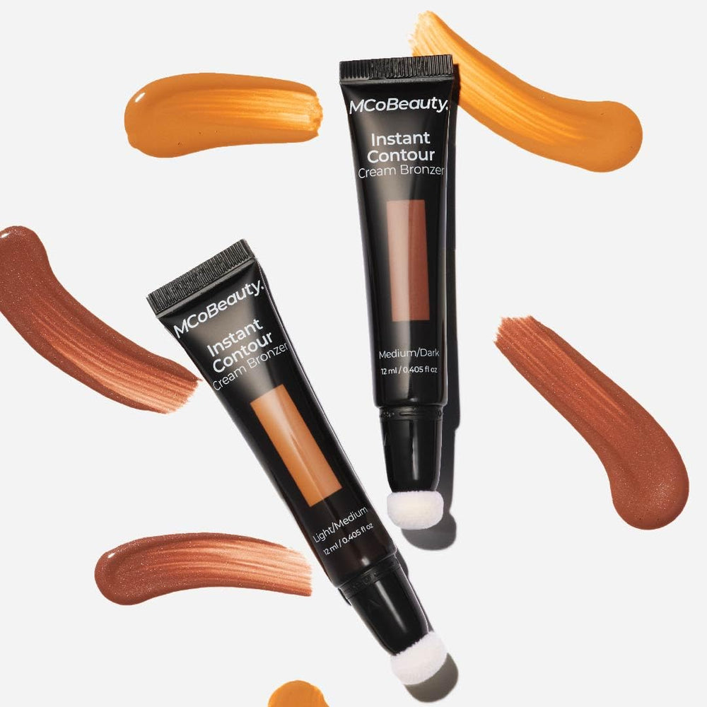Contour stick blend swatch demonstrates seamless layering for subtle sculpting.