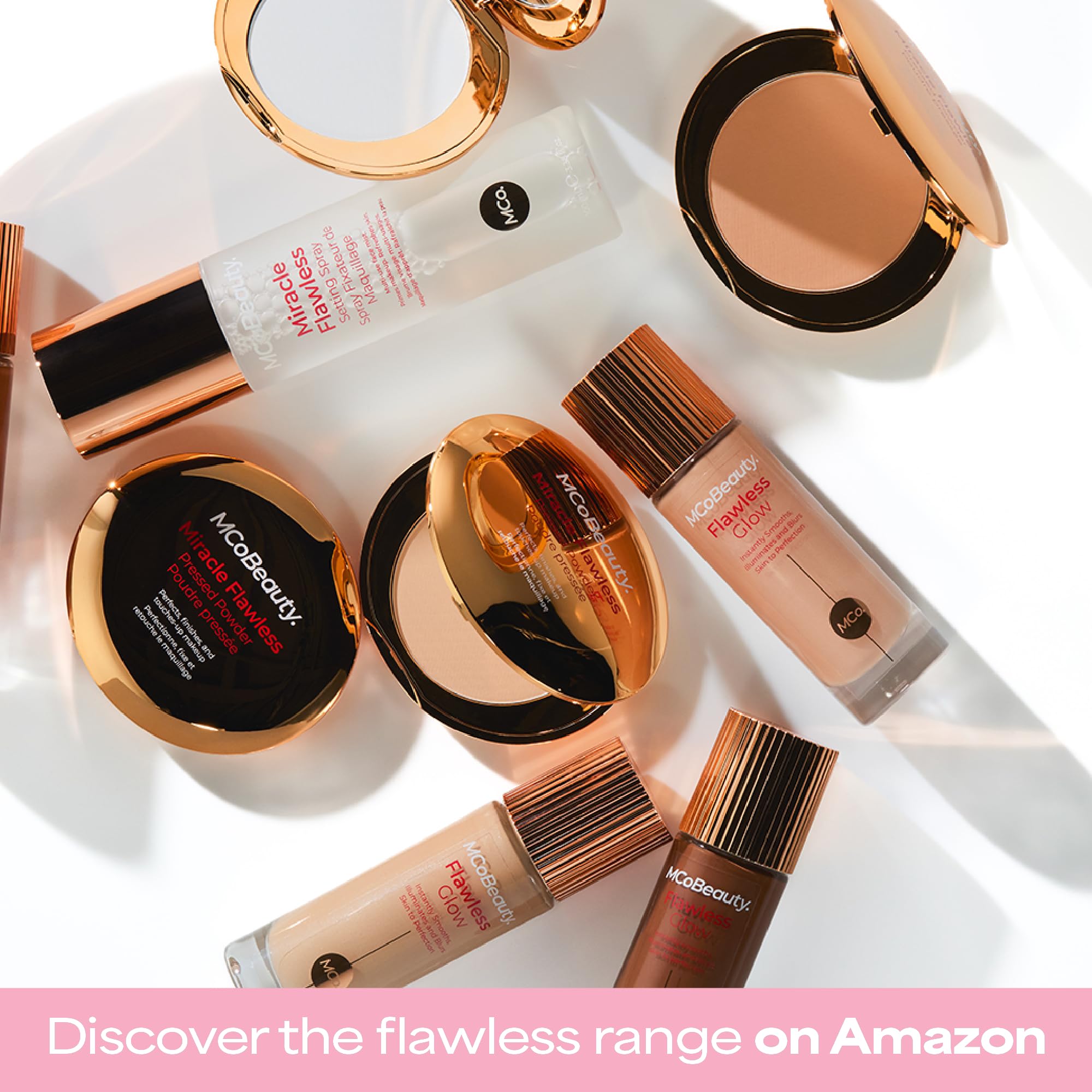 MCoBeauty Flawless Glow soft focus finish creates a smooth, dewy complexion