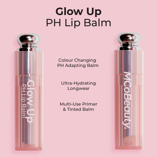 MCoBeauty Glow Up lip balm glides on with silky texture
