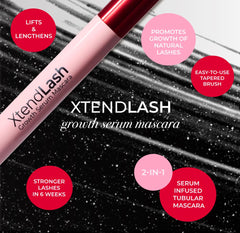 Lashes with XtendLash appear defined and clump-free after application