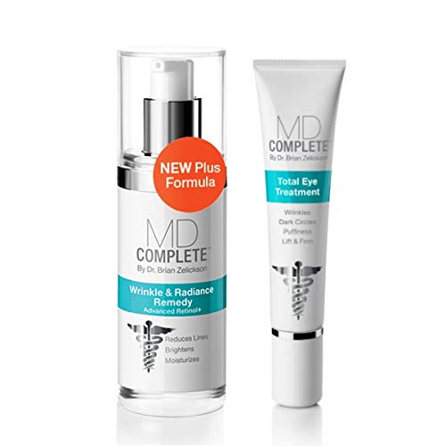 MD Complete Eye Wrinkle Duo packshot showing two-jar set for refreshed eye area