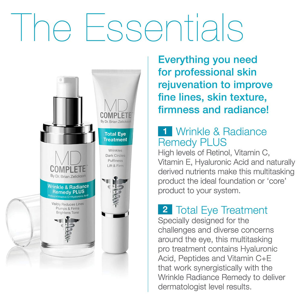 MD Complete Retinol serum closeup suggesting high-potency active ingredients