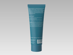 MDacne Shaving Cream label close-up emphasizes vegan and cruelty-free credentials