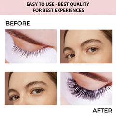 MDC LASHES equal spacing pack displays neat, balanced lash distribution.