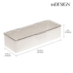 mdesign cosmetic storage for masks and palettes clear view convenient access