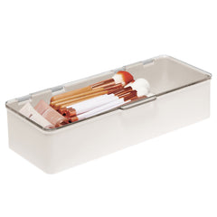 mdesign nail polish organizer clear prevents spills and quick color selection