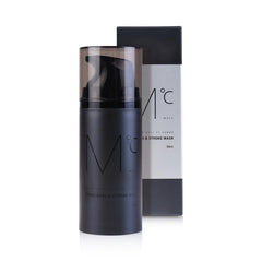 Mdoc Men's Strong Cooling Wash bottle pour shows refreshing daily cleansing.