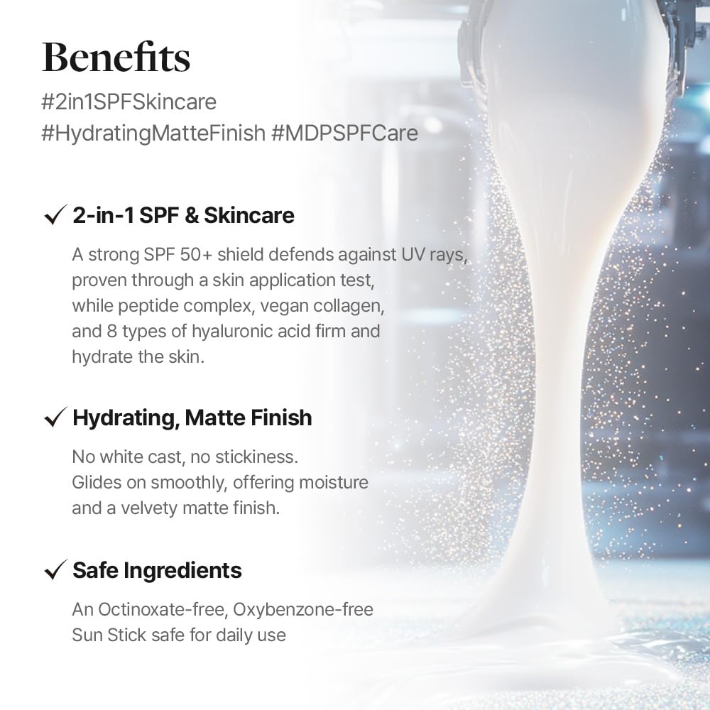 MDP Sunstick Pro glides smoothly on skin with no white cast