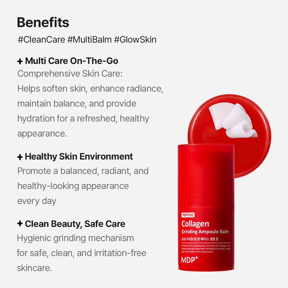 MDP Red Lacto Collagen packaging emphasizes vegan lacto ingredients and clean design.