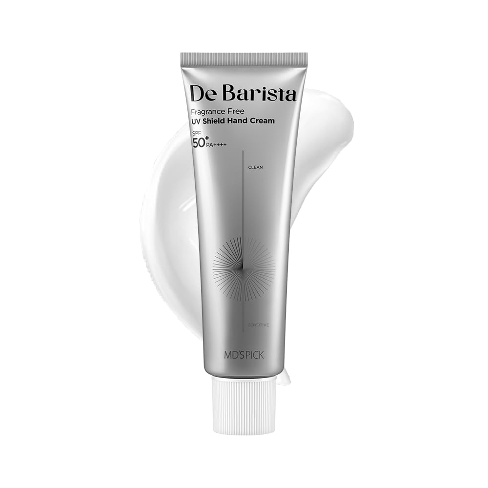 MD'S PICK De Barista Sun Shield Hand Cream SPF50+ provides strong UV protection for daily hand care.