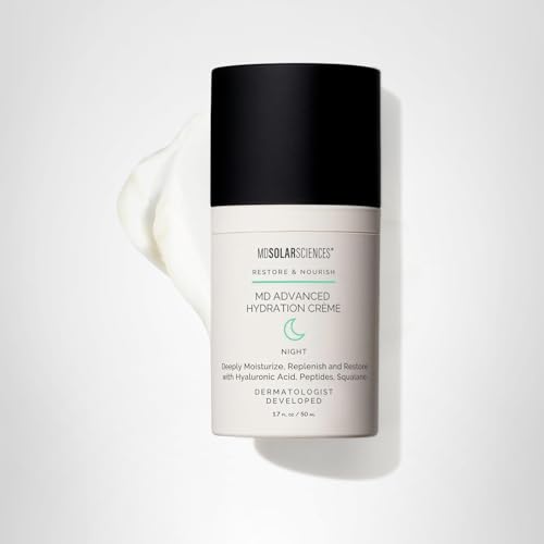 1.7 oz MD Advanced Hydration Crème jar signaling premium hydration
