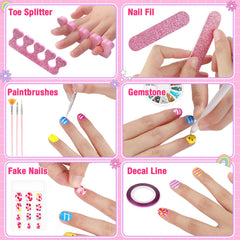 Meaicezli gem wheel highlights accents on each nail.