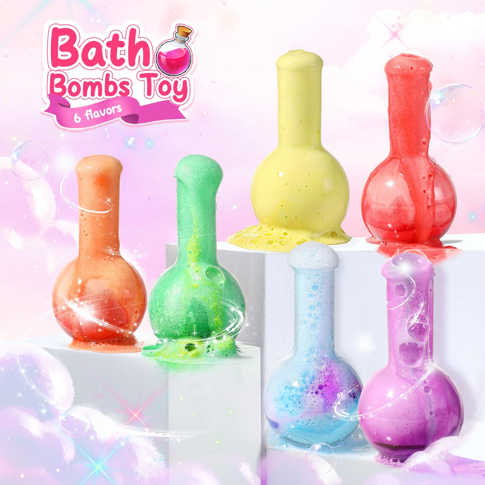 Non-toxic, colorfast formula from MeCids is safe and easy to rinse after baths.