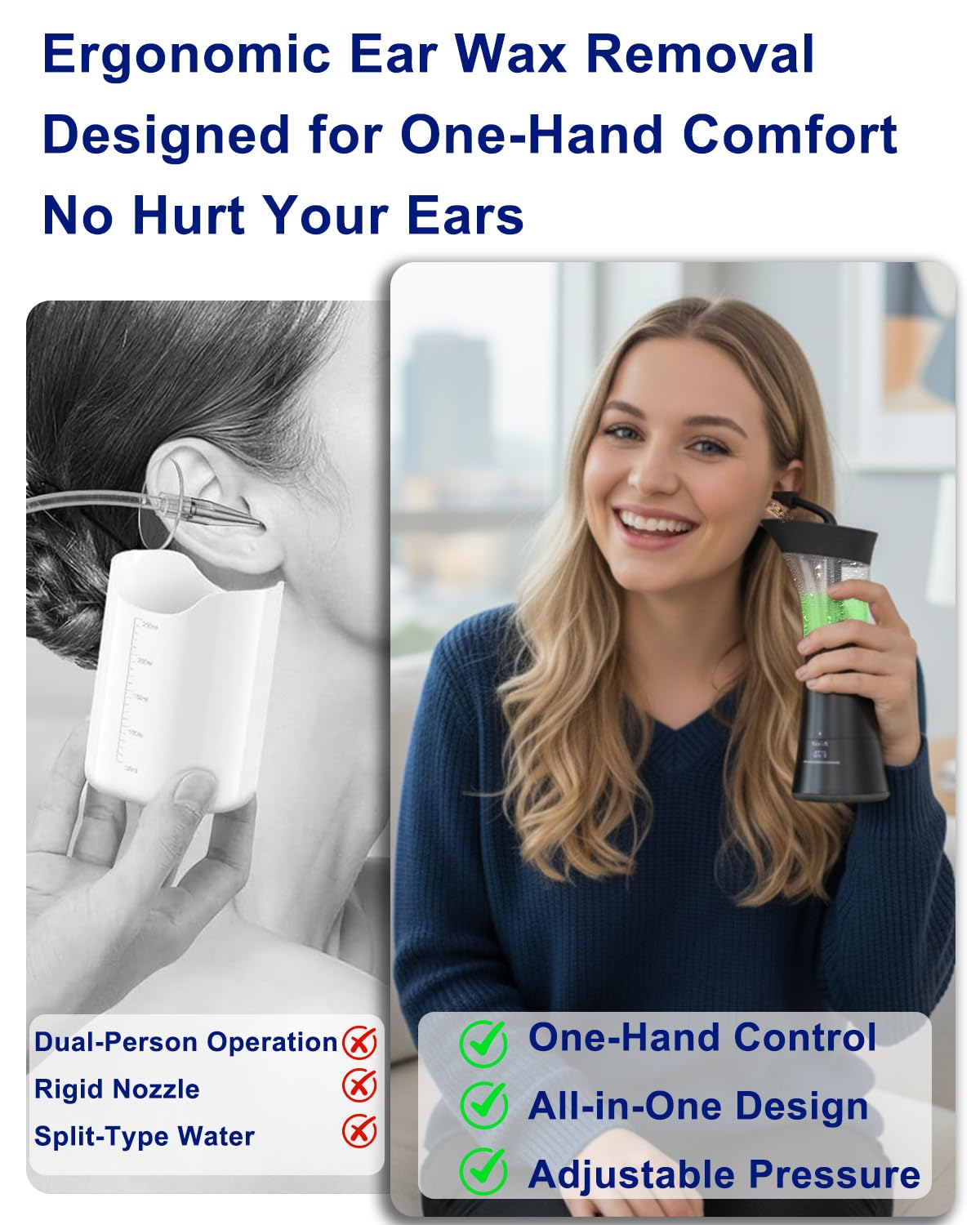 Six replacement nozzles included with Mecmic ear cleaner