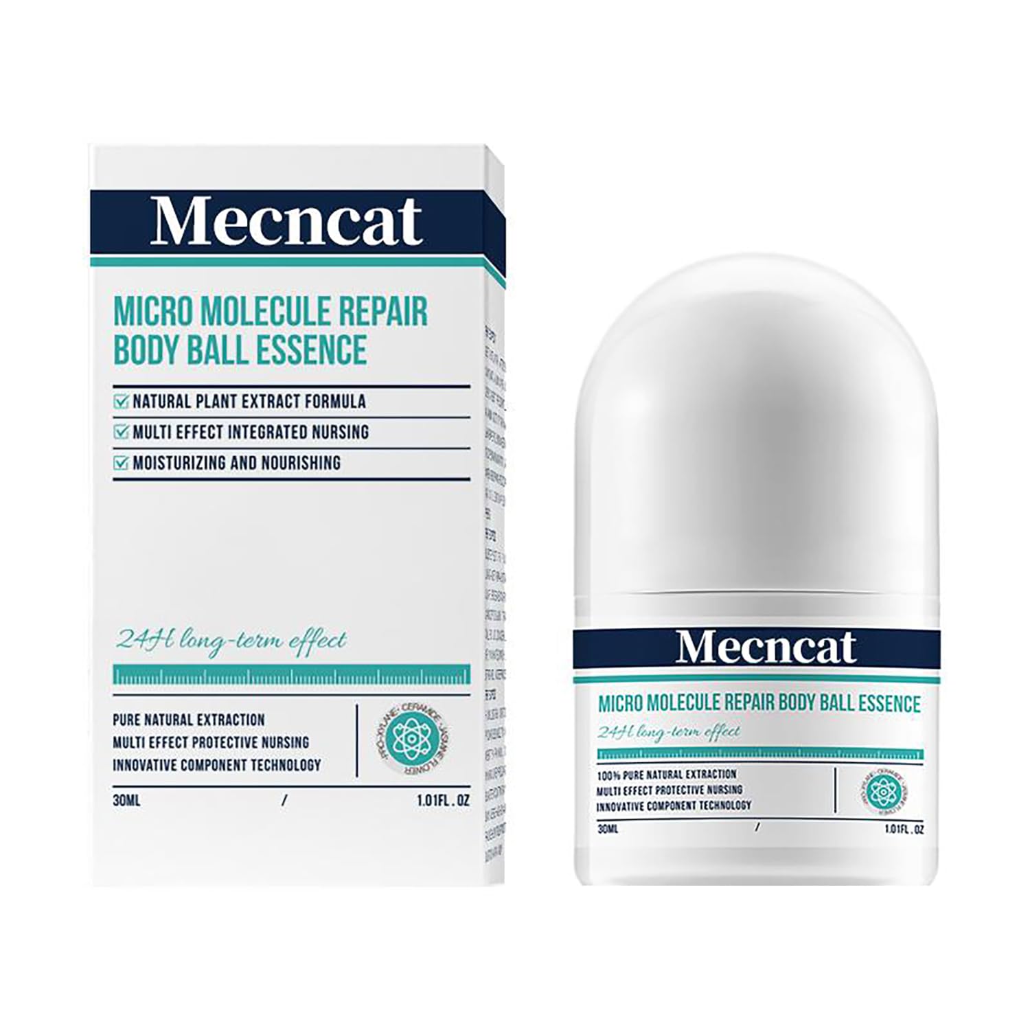 Mecncat multi-effect roller bottle pour for simple, hydrating application