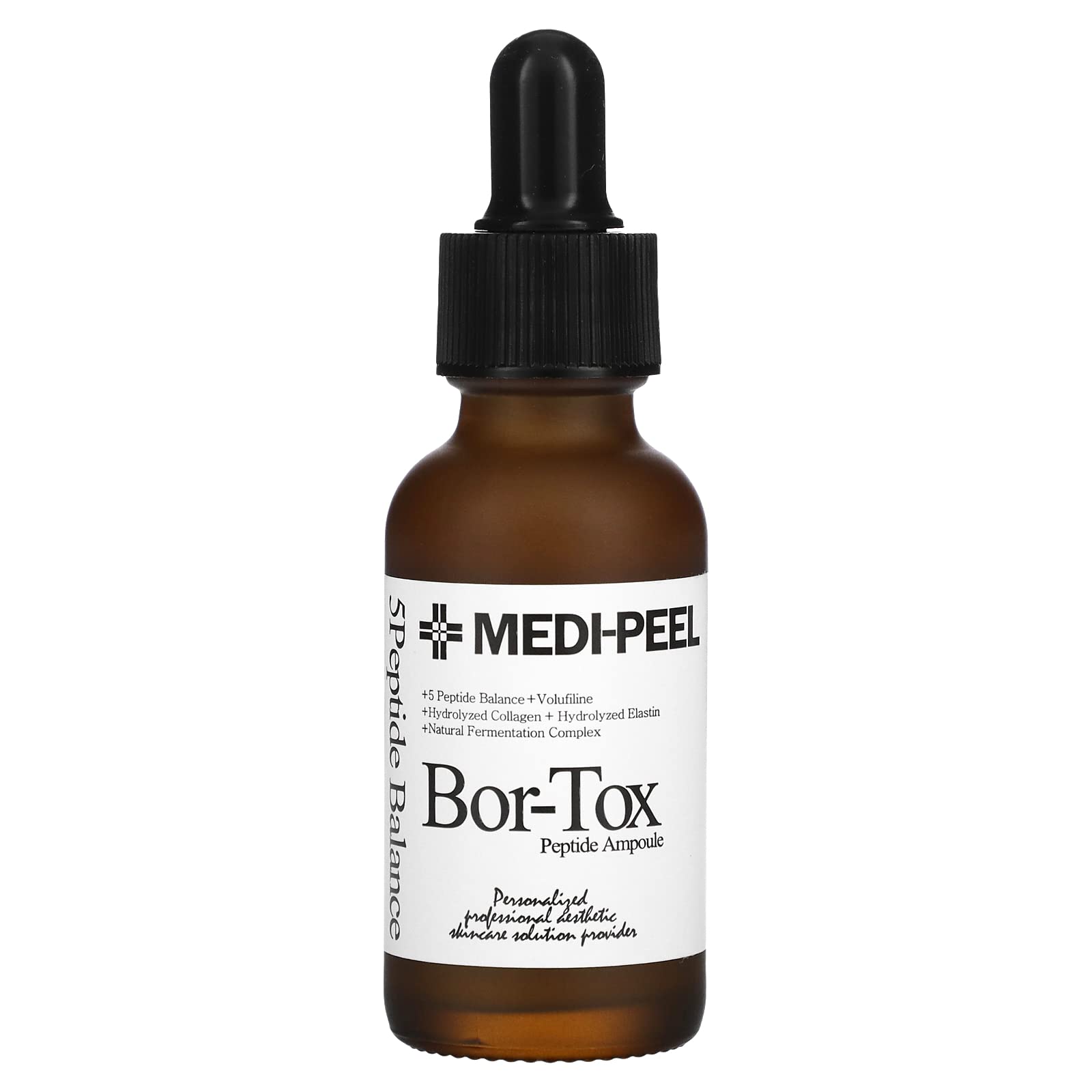 Medi-Peel 5Growth Factor Bor-Tox Ampoule bottle shows premium anti-aging care and hydration.