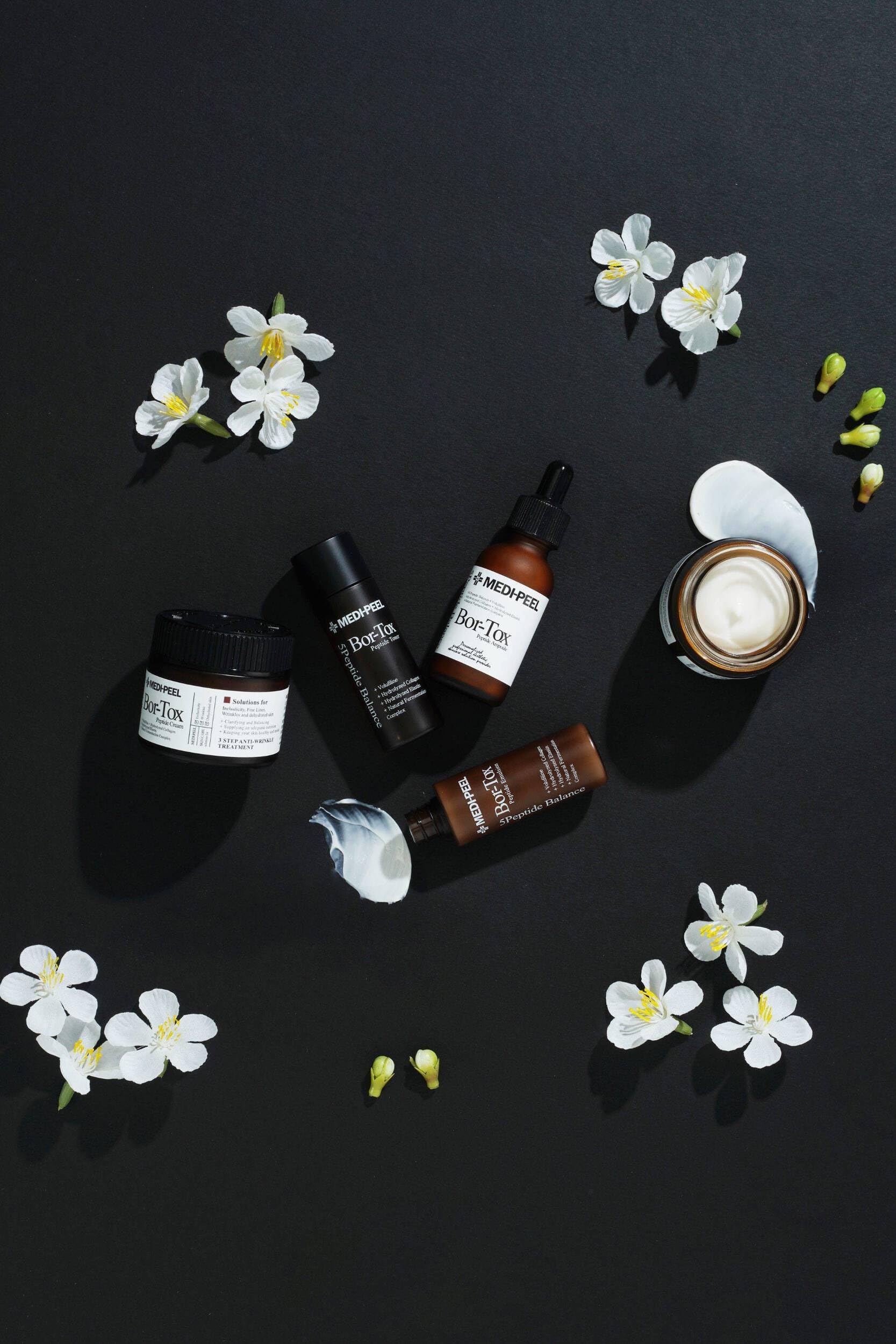 MEDI-PEEL Bor Tox routine scene promotes spa-like care at home.