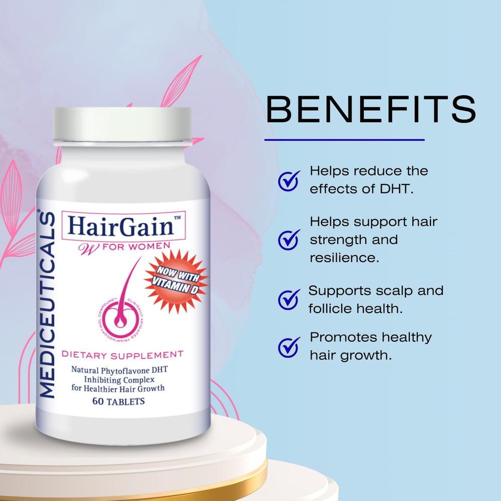 Mediceuticals Therapro HairGain capsules close-up for easy daily intake