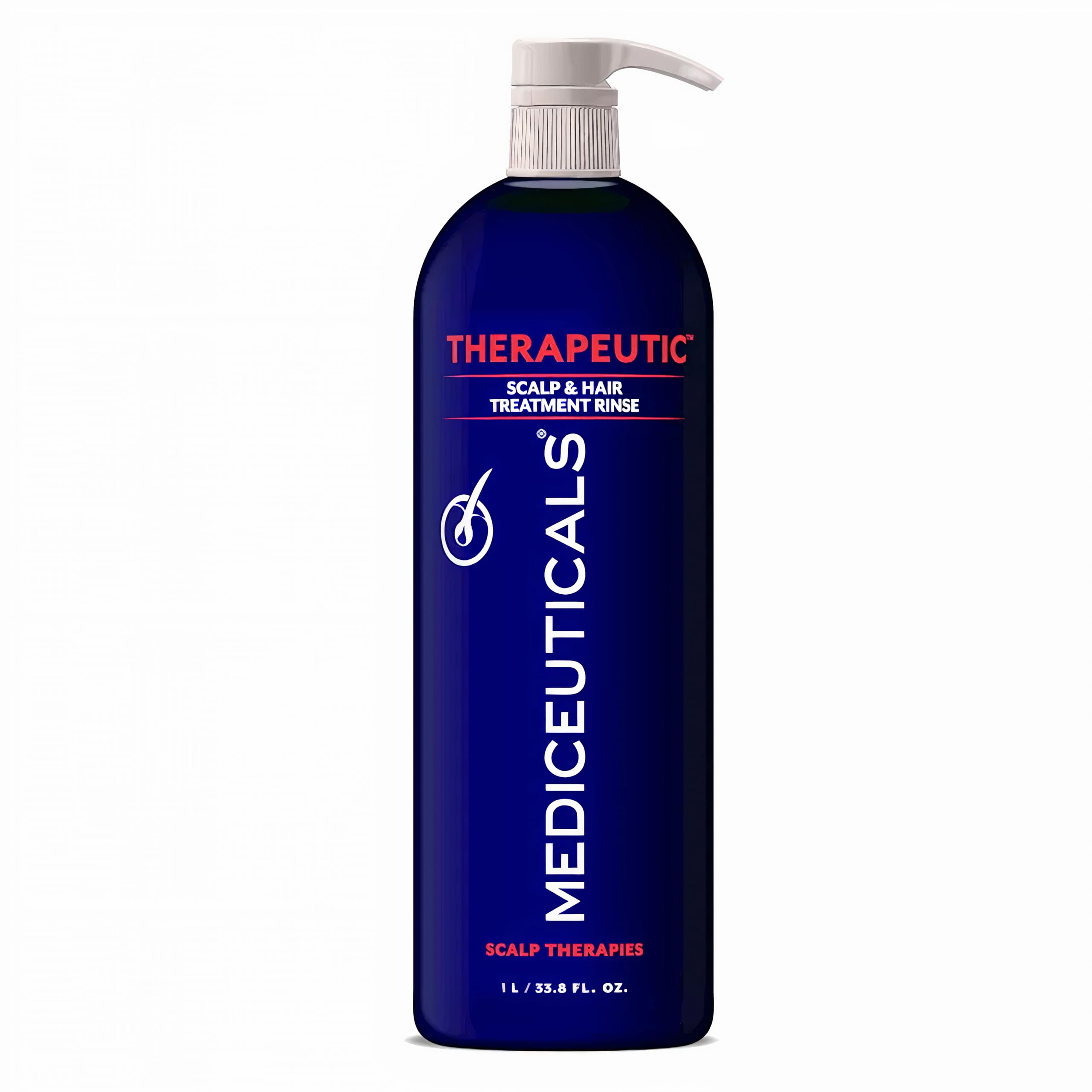 Mediceuticals Therapro Scalp Rinse bottle on display, balanced moisture support for scalp health.