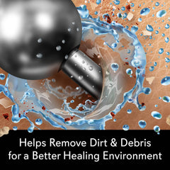 MediCleanse all-natural saline for piercings and tattoos, no preservatives.