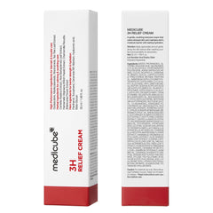 Medicube 3H Daily Relief Cream dermatology testing seal and suitability for all skin types