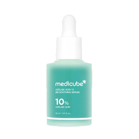 Medicube Azelaic Acid Calming Serum bottle for soothing troubled skin