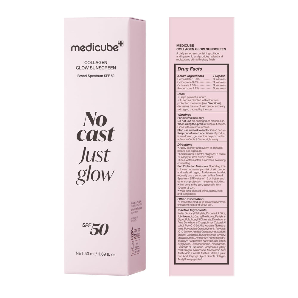Medicube No Cast Just Glow makeup base ready for seamless foundation application.