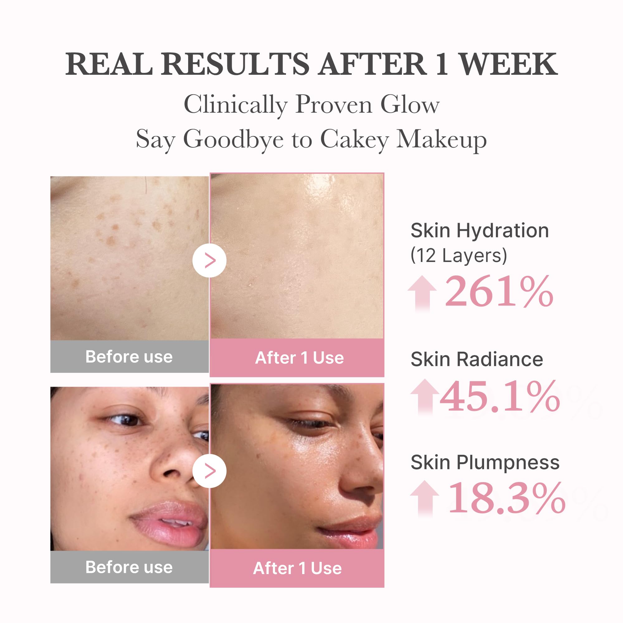 Medicube PDRN Pink Collagen Bubble Serum applying texture on skin provides instant refresh.