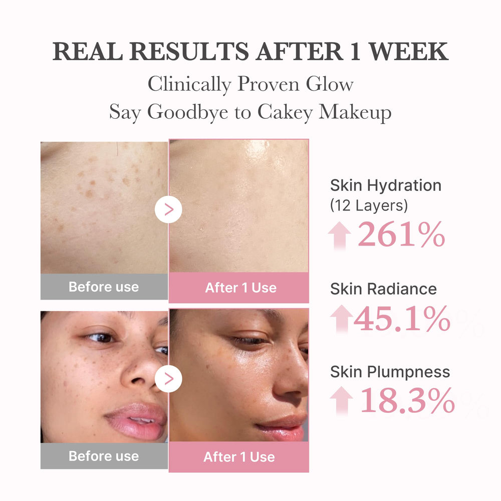Medicube PDRN Pink Collagen Bubble Serum applying texture on skin provides instant refresh.