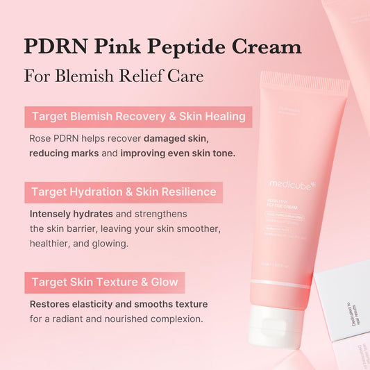 Medicube PDRN Rose DNA formula being applied to skin for nourishment