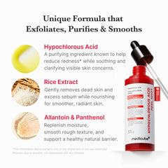 Medicube Peel Shot rice extract highlights hydration and radiant glow potential.