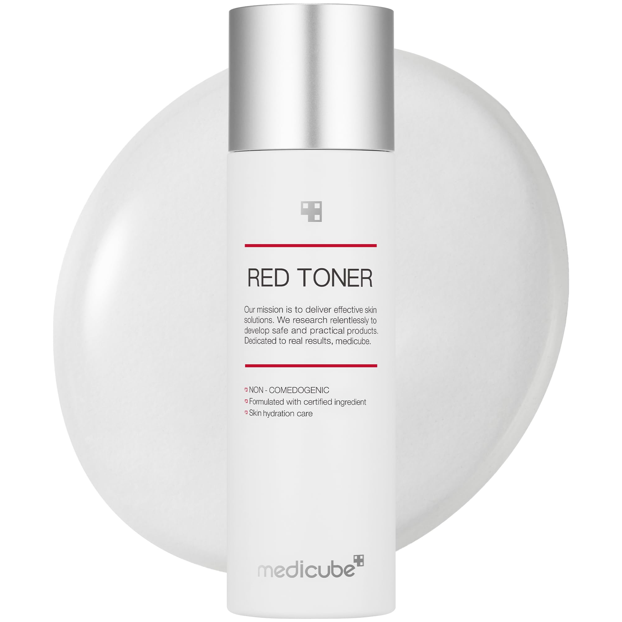Medicube Red Toner 2.0 bottle front for gentle acne-prone care.