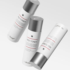 Medicube Red Toner 2.0 ingredient list featuring BHA, niacinamide, adenosine.