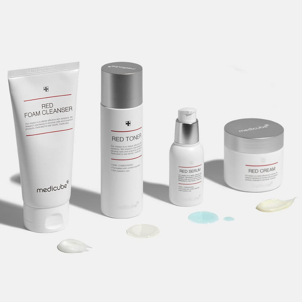 Medicube Red Toner 2.0 packaging box for premium skincare.