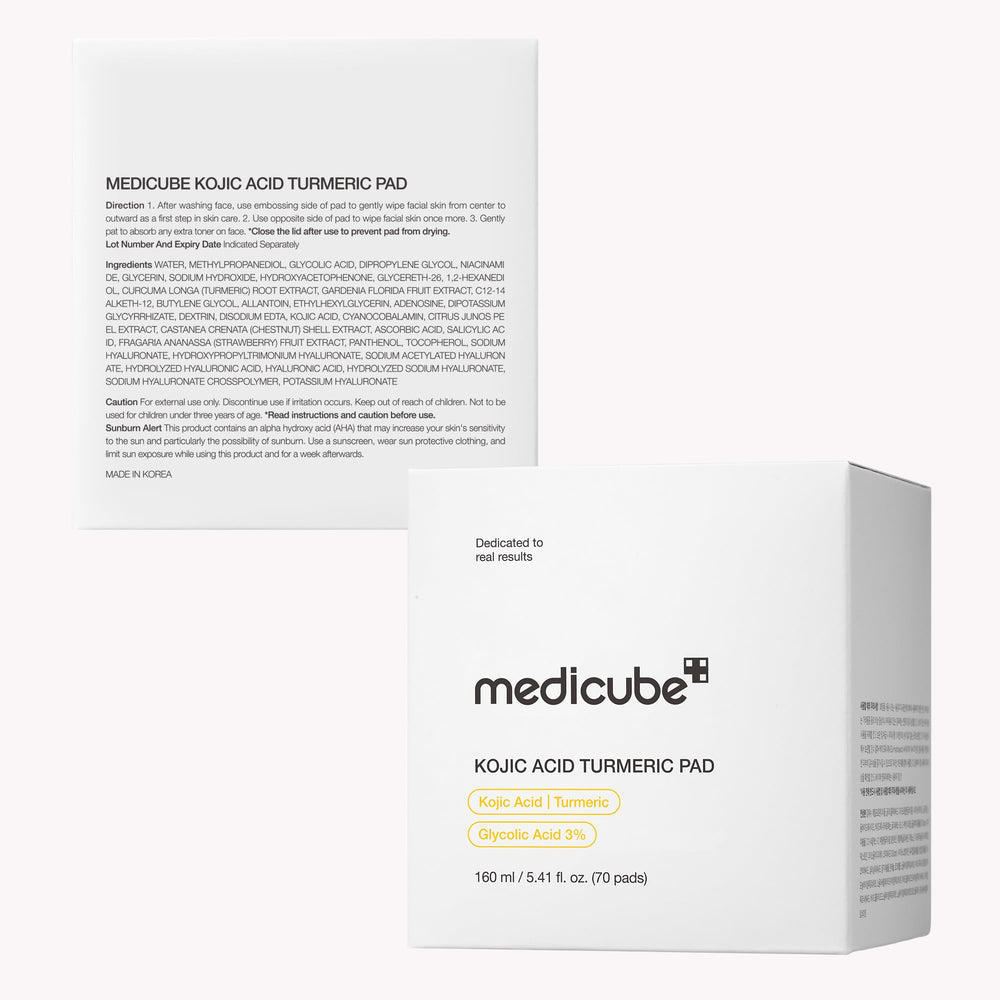 Medicube All-in-one pad suitable for face and body skin care routines.