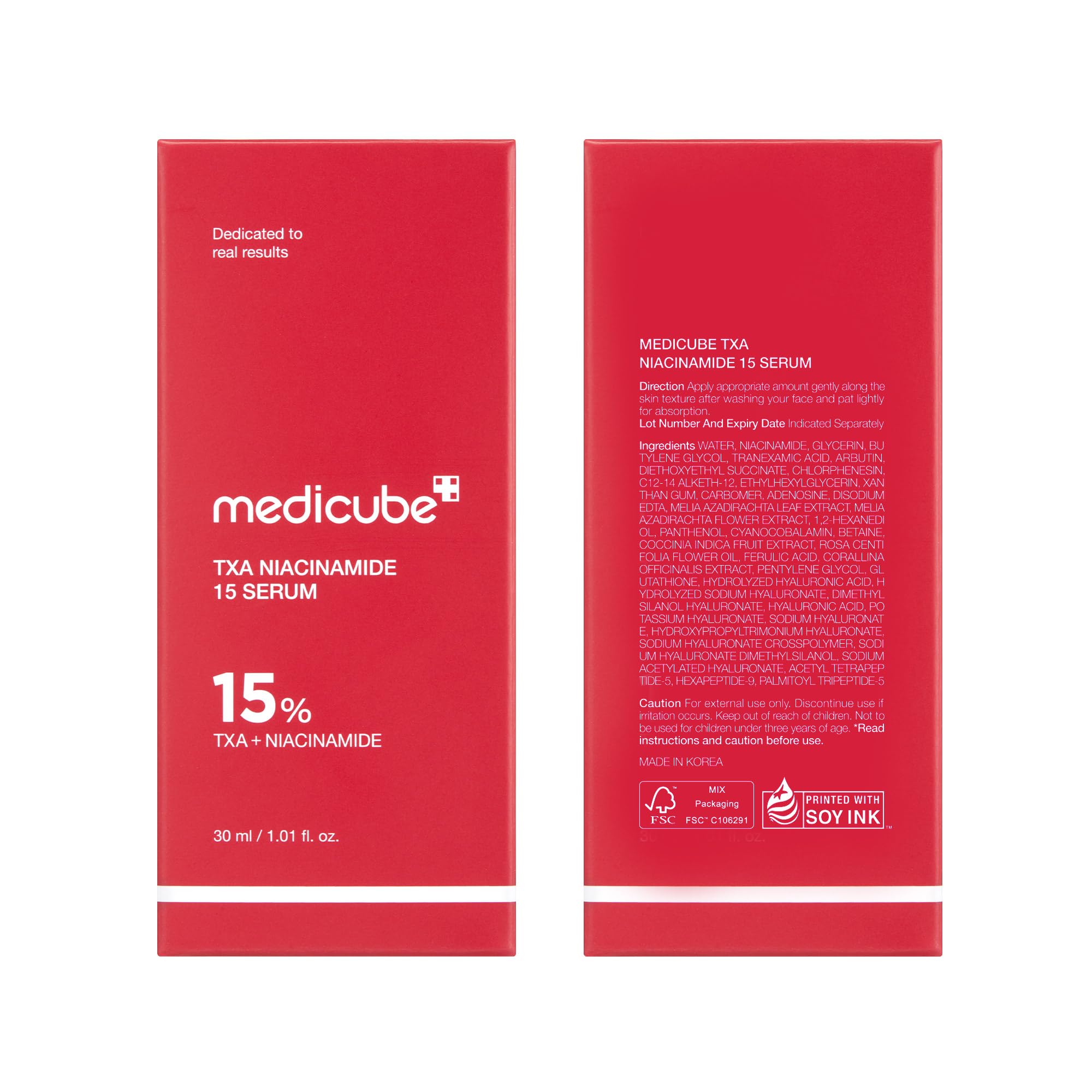 Medicube TXA+Niacinamide Glow Serum routine setup in skincare moment