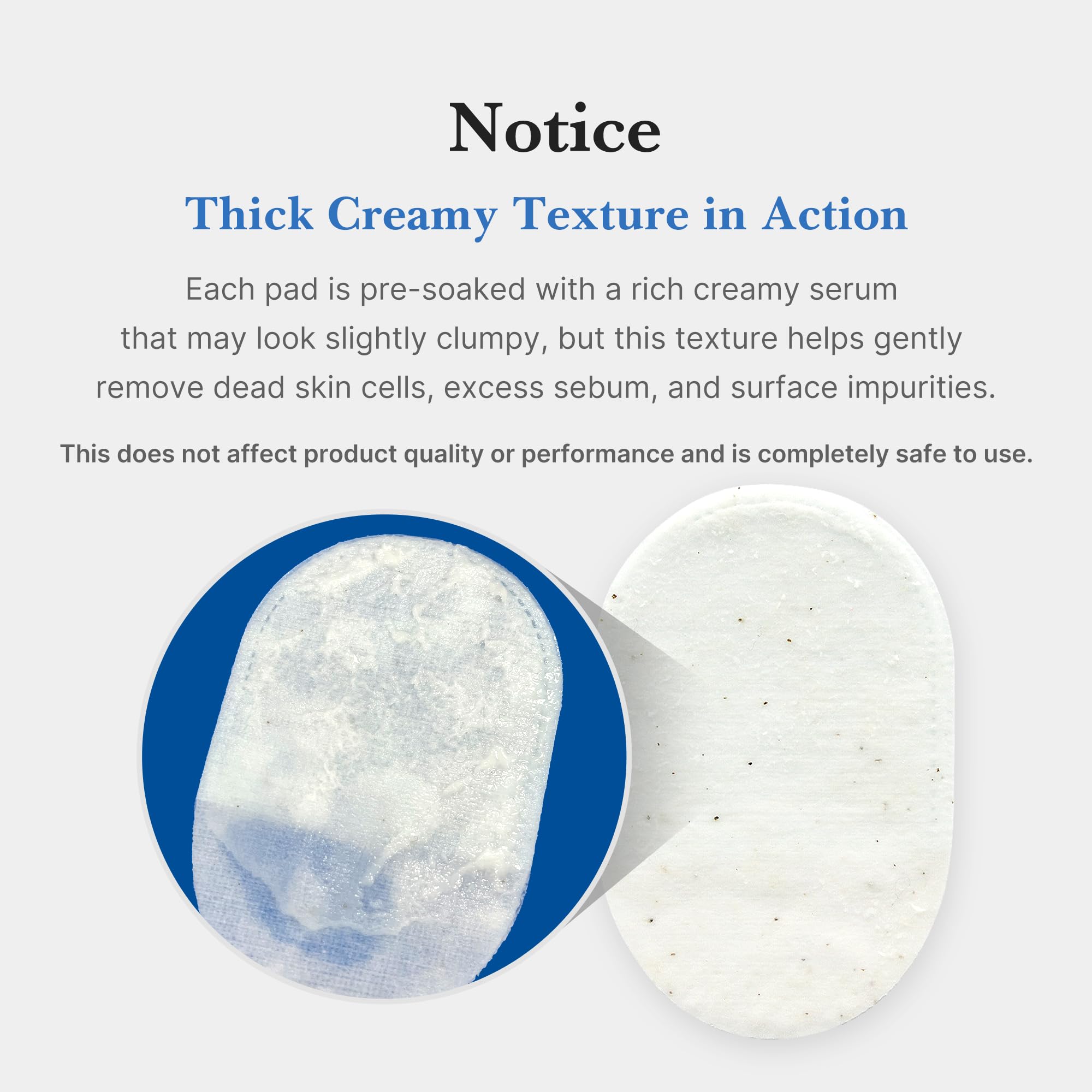 Medicube Zero Pore Peel Pads used on face and body demonstrating smoothing