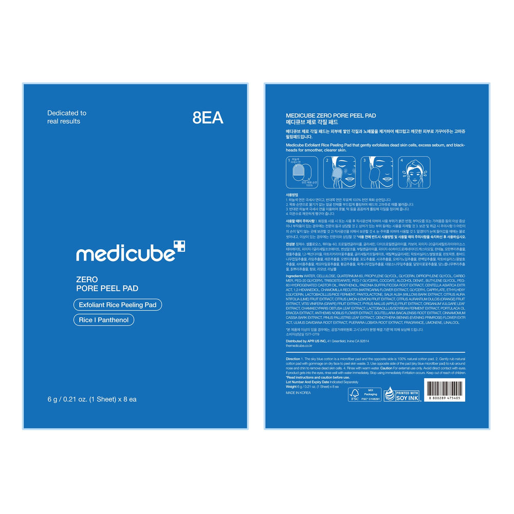 Medicube Zero Pore Peel Pads glow-ready skin after use close-up