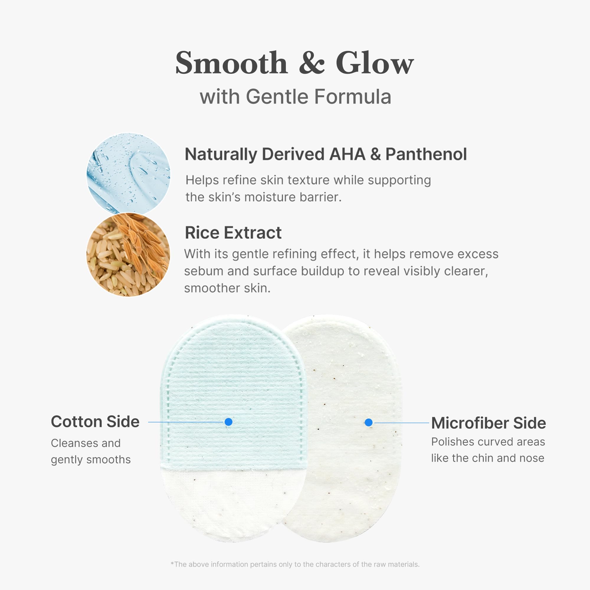 Medicube Zero Pore Peel Pads microfiber side close-up for polishing rough areas