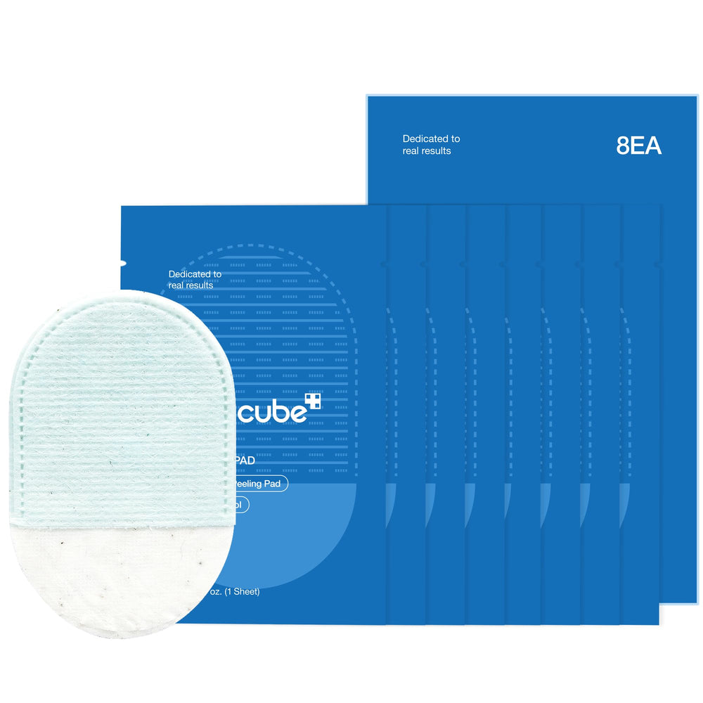 Medicube Zero Pore Peel Pads pack shot with double-sided pads for smoother skin