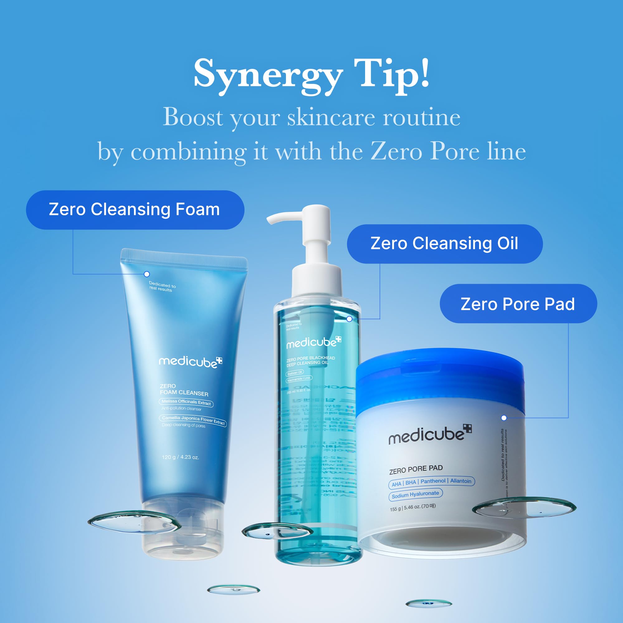 Medicube Zero Pore Peel Pads pre-makeup priming close-up for a smoother base