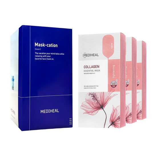 Mediheal Collagen Essential Face Mask value pack for all skin types with hydration