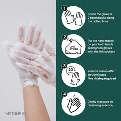 Mediheal Derma Layer Hand Mask after-use soft hands result.
